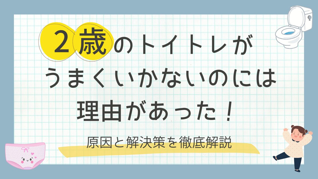 【２歳】トイトレうまくいかない原因３選!排尿器官の発達と注意点