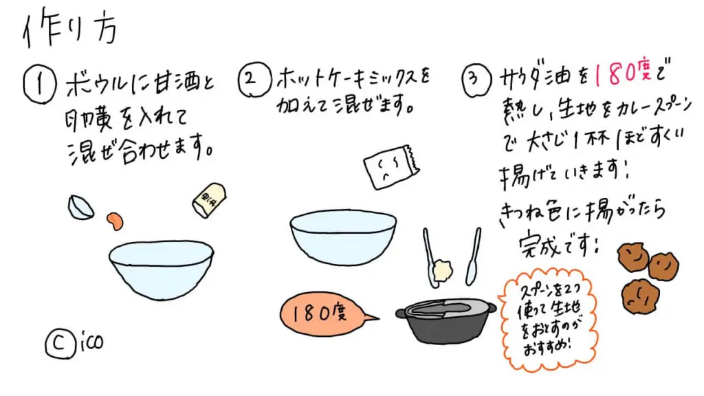 お正月に買った甘酒を大量消費する方法は、子どもが喜ぶ甘酒ドーナツで決定！