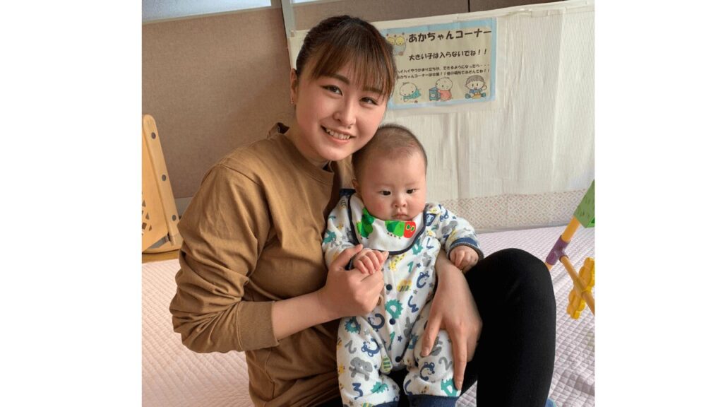 育休中に夫と支援センターへ