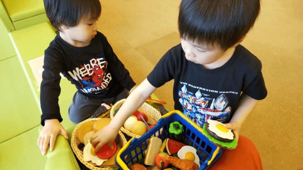 3歳と4歳保育園児