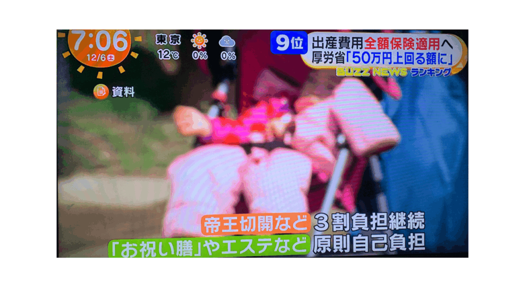 出産費用無償化案の対象とならない費用