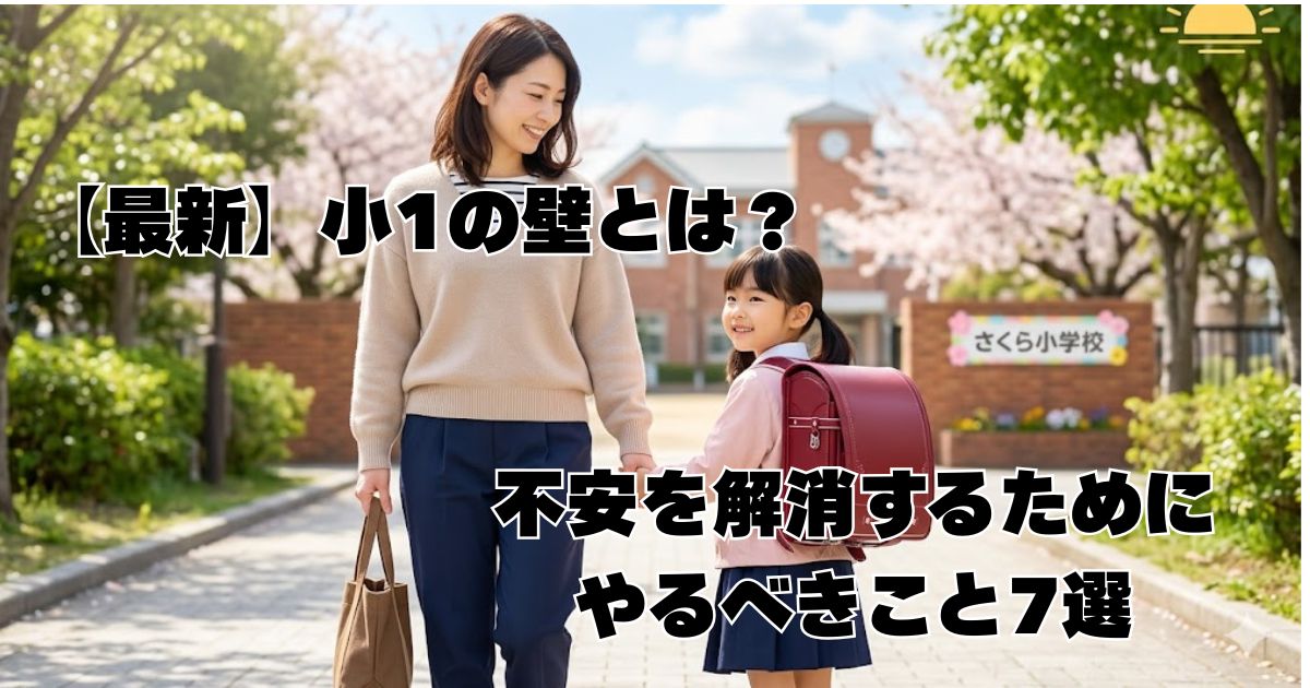【最新】小1の壁とは？不安を解消するためにやるべきこと7選
