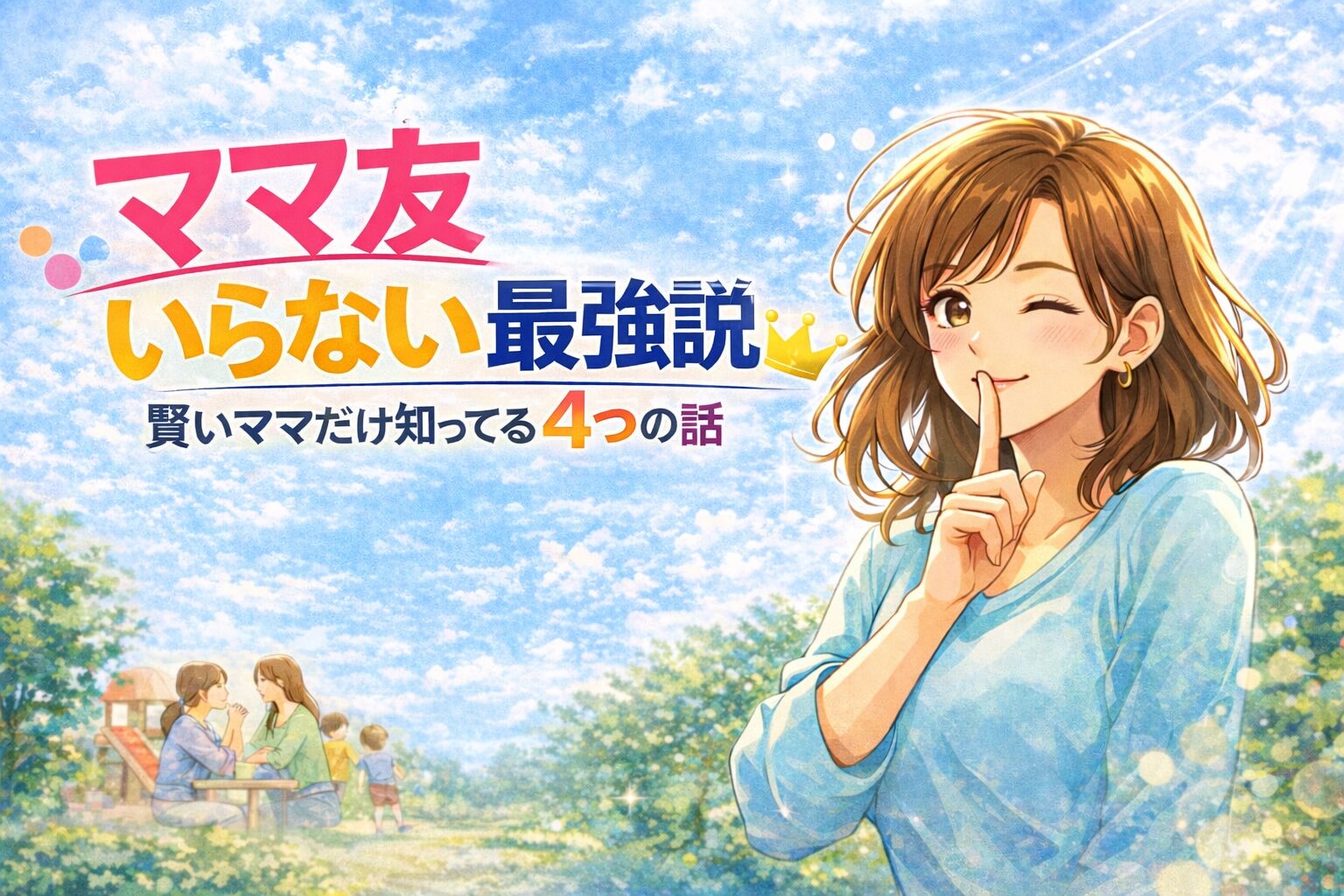 ママ友いらない最強説！賢いママだけ知ってる4つの話