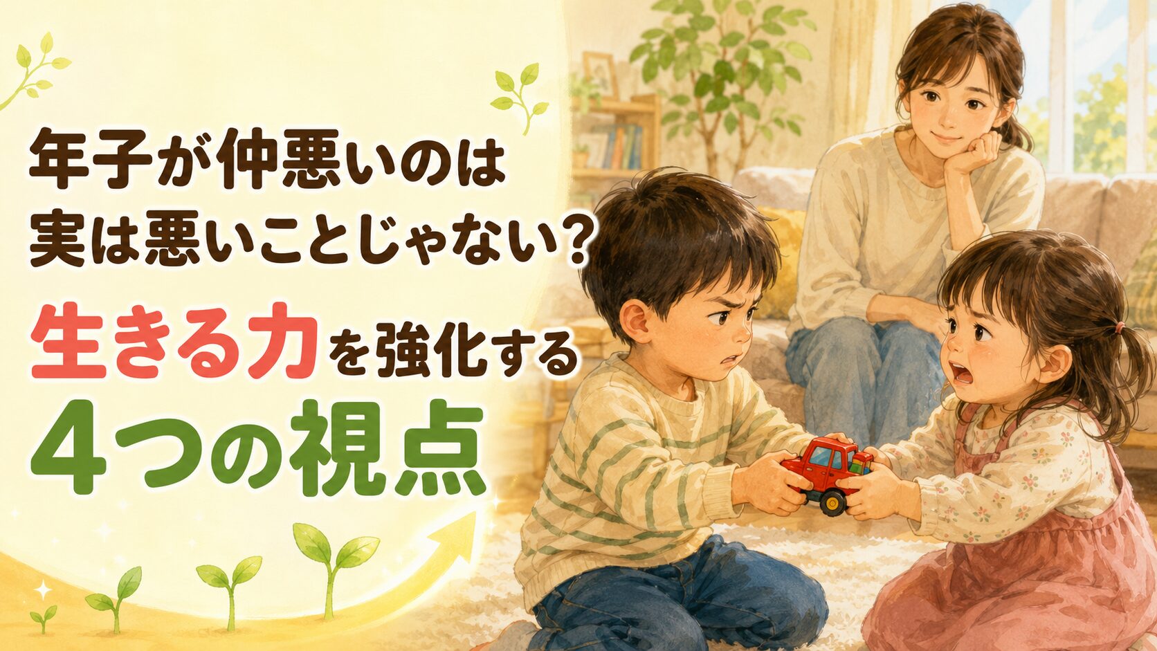 年子が仲悪いのは実は悪いことじゃない？生きる力を強化する4つの視点
