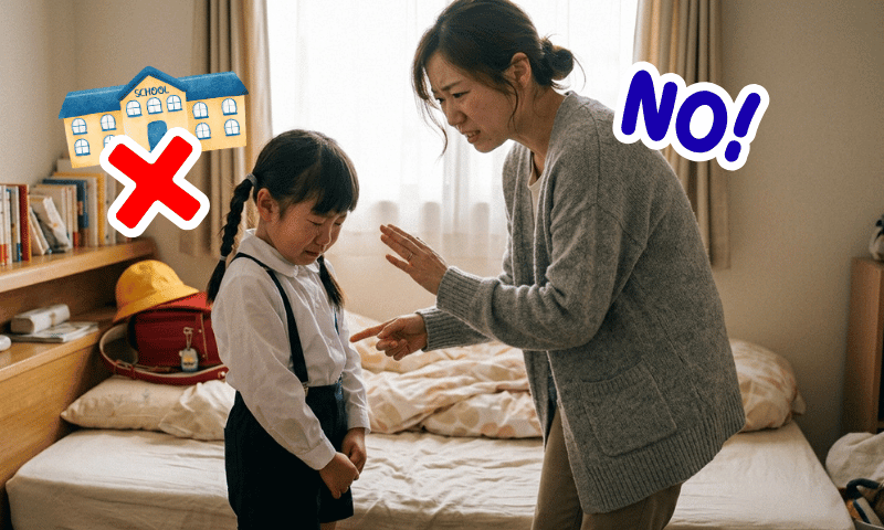 子どもが「学校行きたくない」と言った日、冷静に対応できるママはいない理由