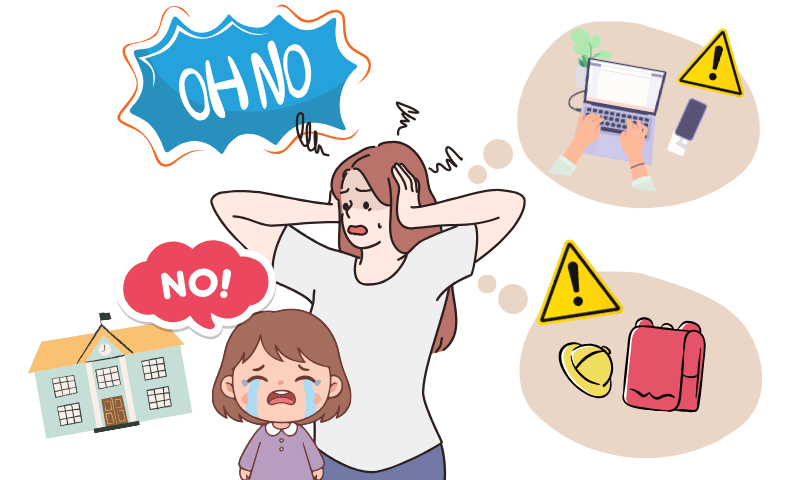 【経験談】娘の突然の行き渋り|私は「どうすればいい?」ばかり考えていた