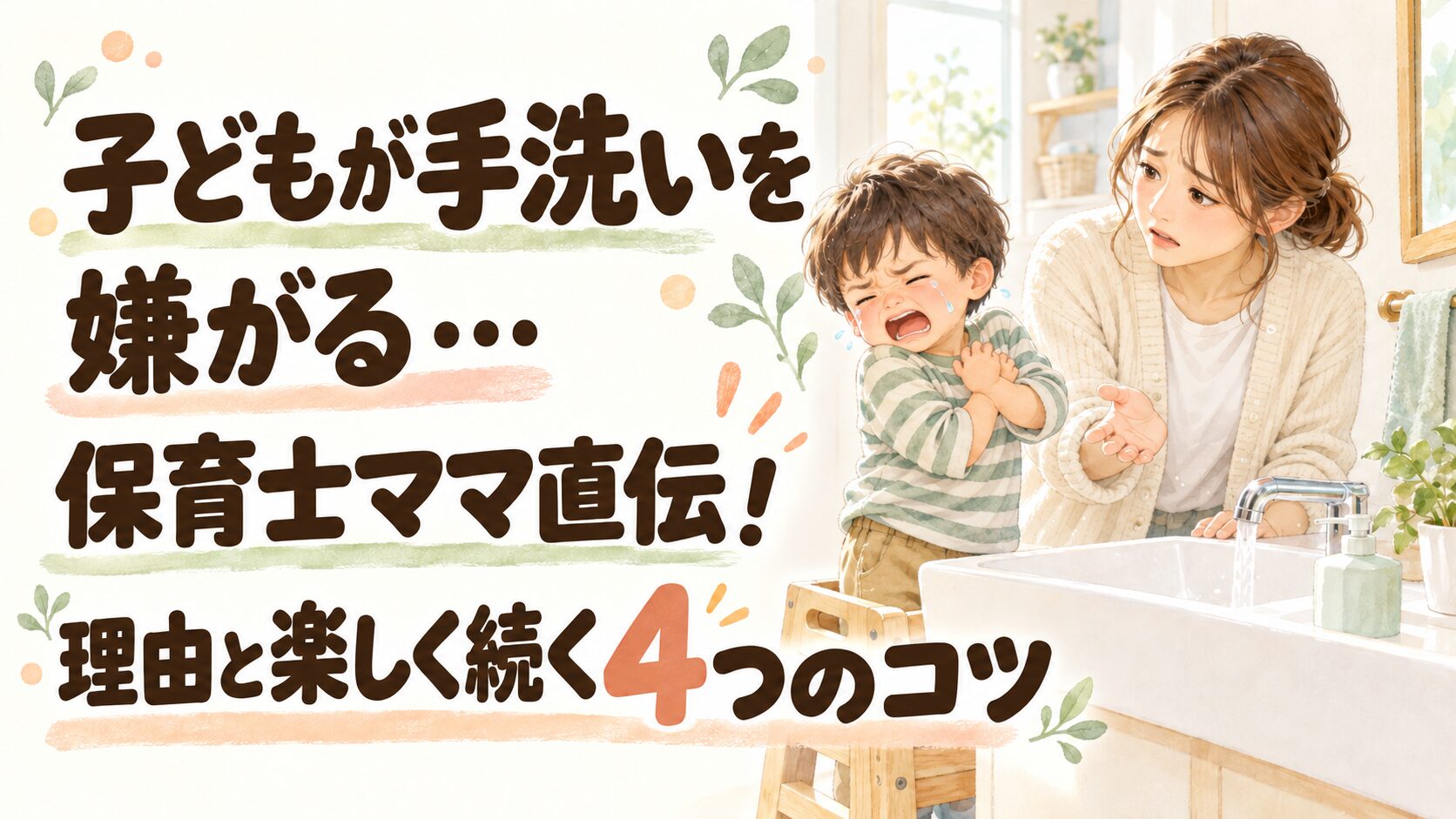 子どもが手洗いを嫌がる…保育士ママ直伝！理由と楽しく続く4つのコツ